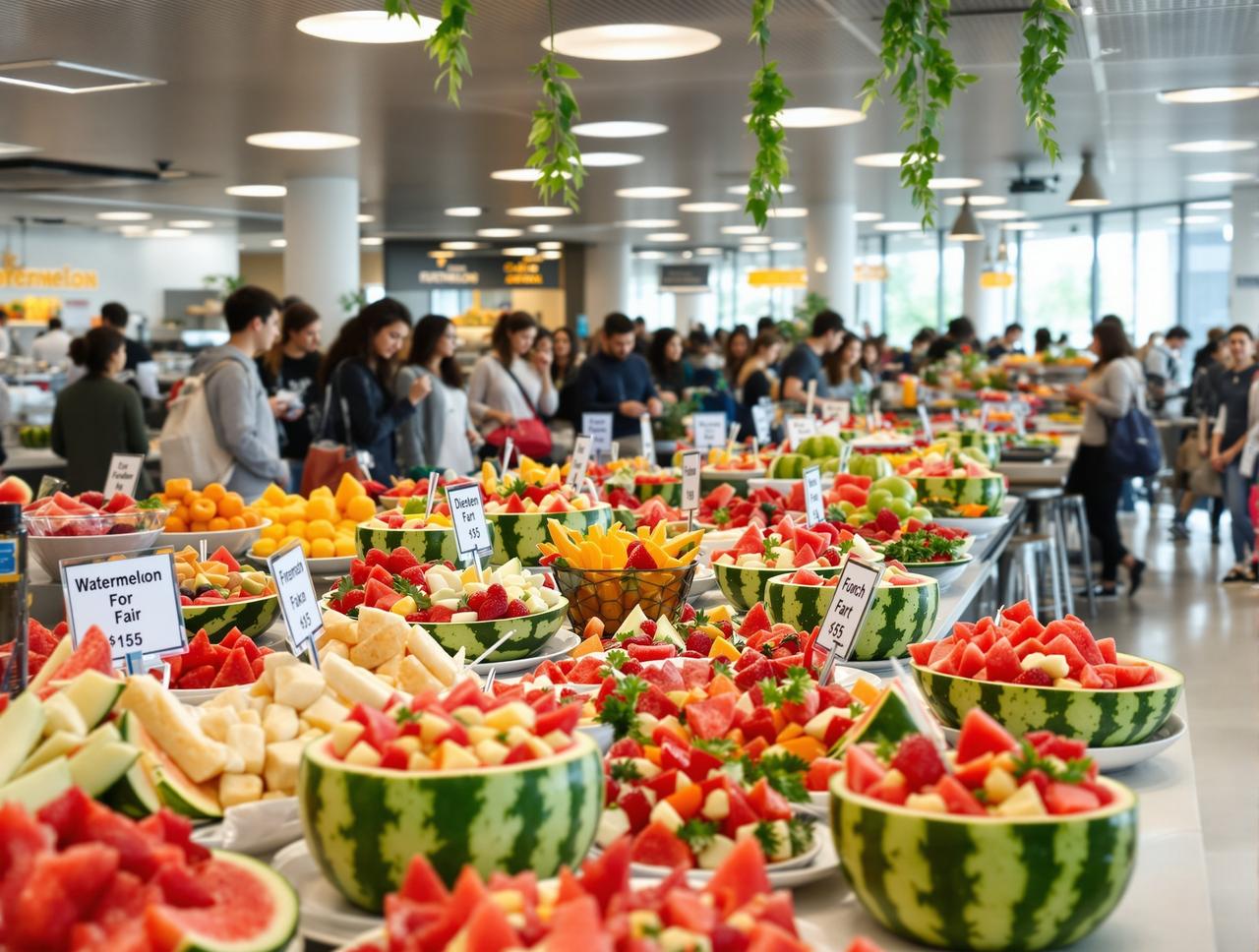 每日黑料 - 某高校食堂推出'吃瓜套餐'走红网络,学生排队打卡,创意获好评 某高校食堂推出'吃瓜套餐'走红网络,学生排队打卡,创意获好评